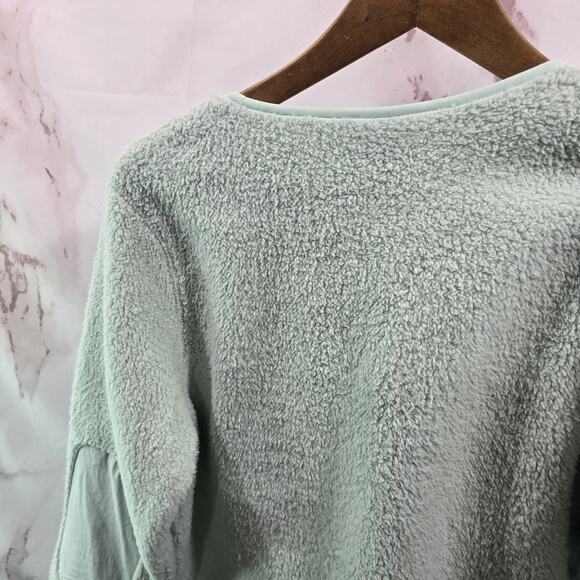 Duluth Sweater Womens Small Blue Softmore Fleece Crew Neck Pullover Pocket - Picture 6 of 12